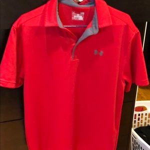 Men’s Underarmour Red Polo